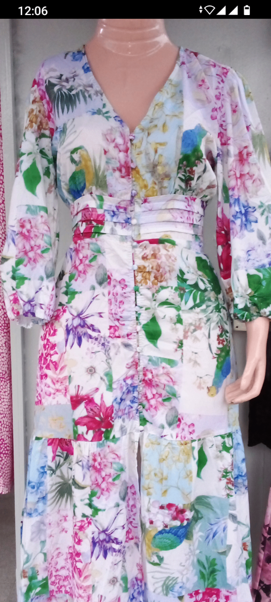 Robe longue à fleurs