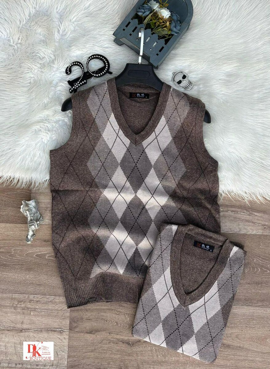 Gilet sans manches homme en tricot