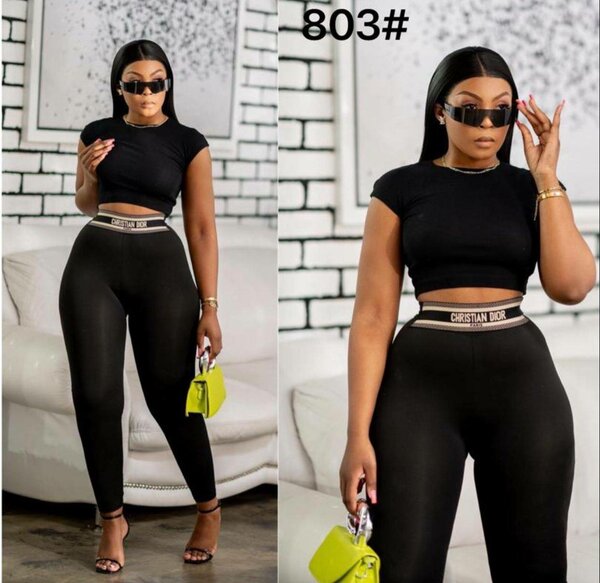 Women's 2-piece set, top and trousers