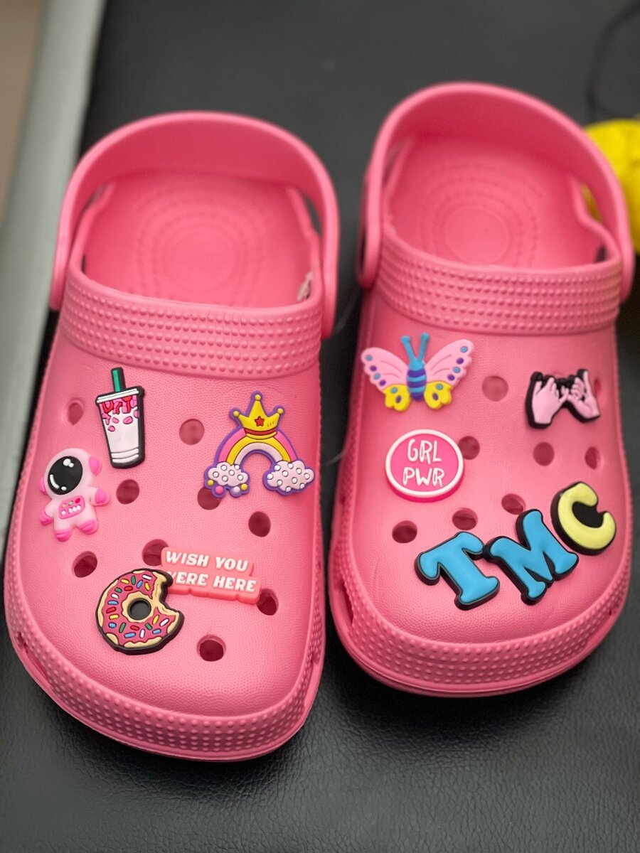 Pink Crocs