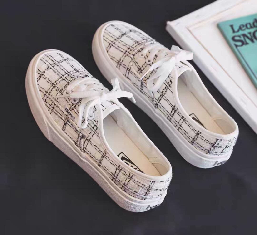 Vans  en toile motif carreaux