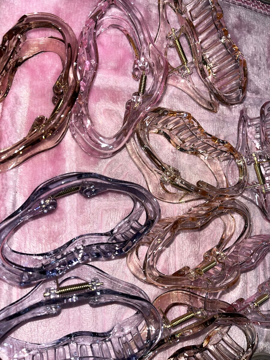 Lot de pinces à cheveux colorées