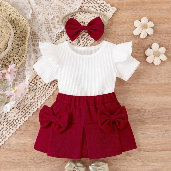 Ensemble bébé chic rouge