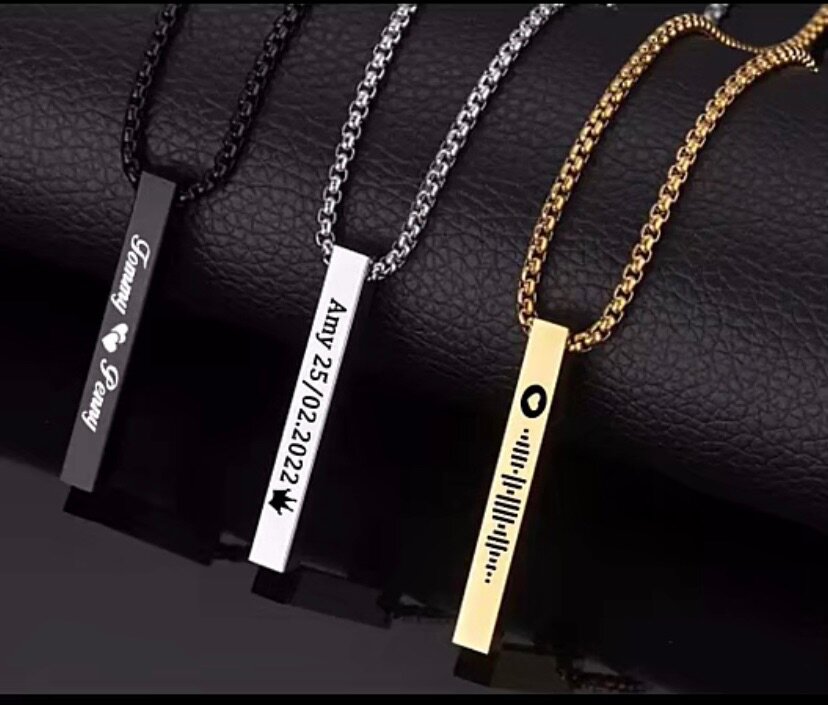 Customized bracelets, necklaces and watches for both gender