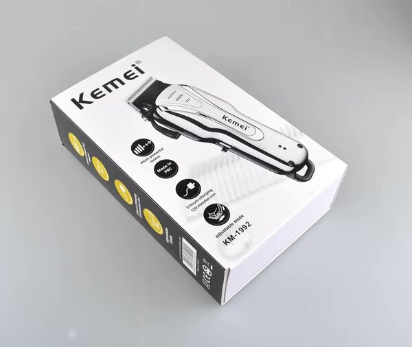 Kemei Tondeuse A Cheveux - Kemei KM-1992 - gris/noir