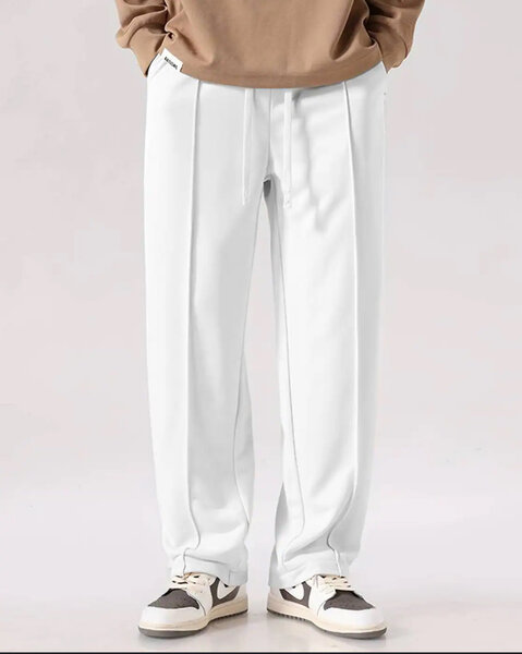 Pantalon blanc élégant homme