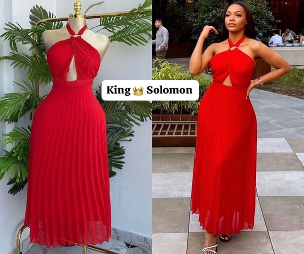 Robe Plissée Évasée Élégante