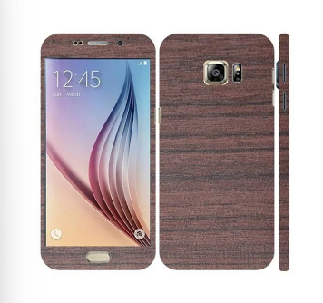 Samsung Galaxy S6 Padauk Wooden Texture Mobile Skin