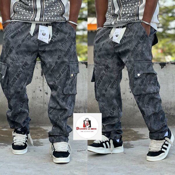 Pantalon cargo streetwear homme