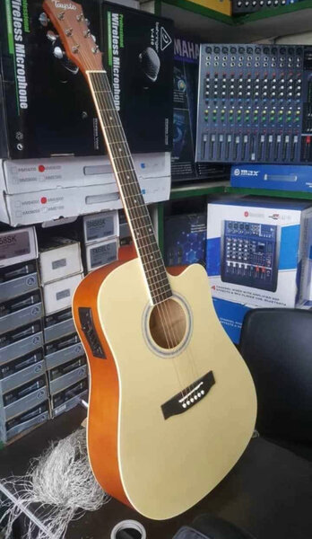 Guitare acoustique élégante