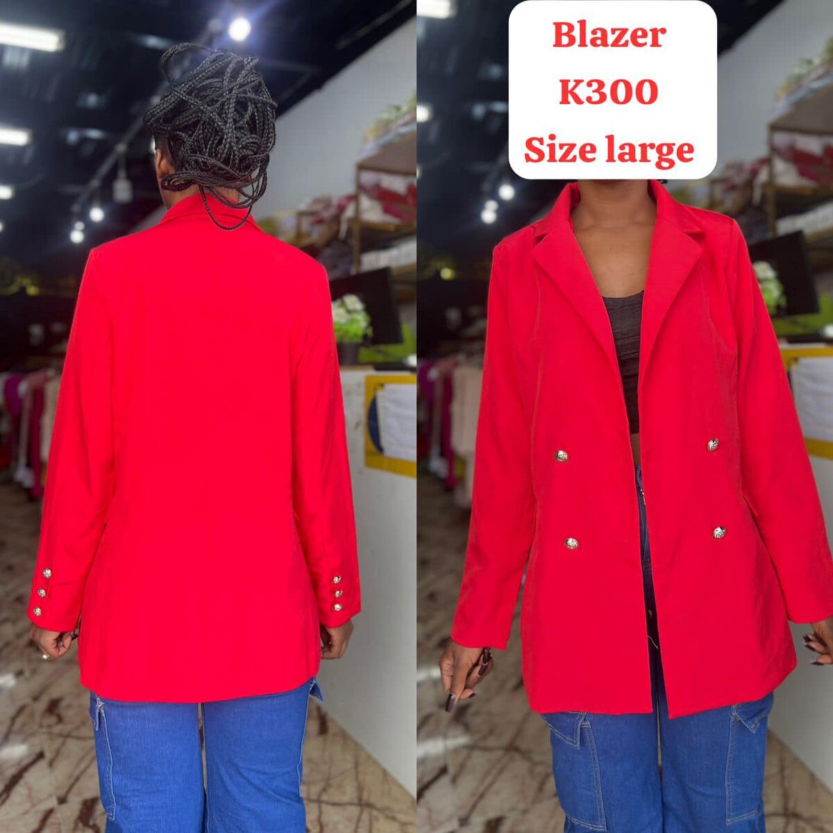 Beautiful, stylish and high-quality women's blazer red