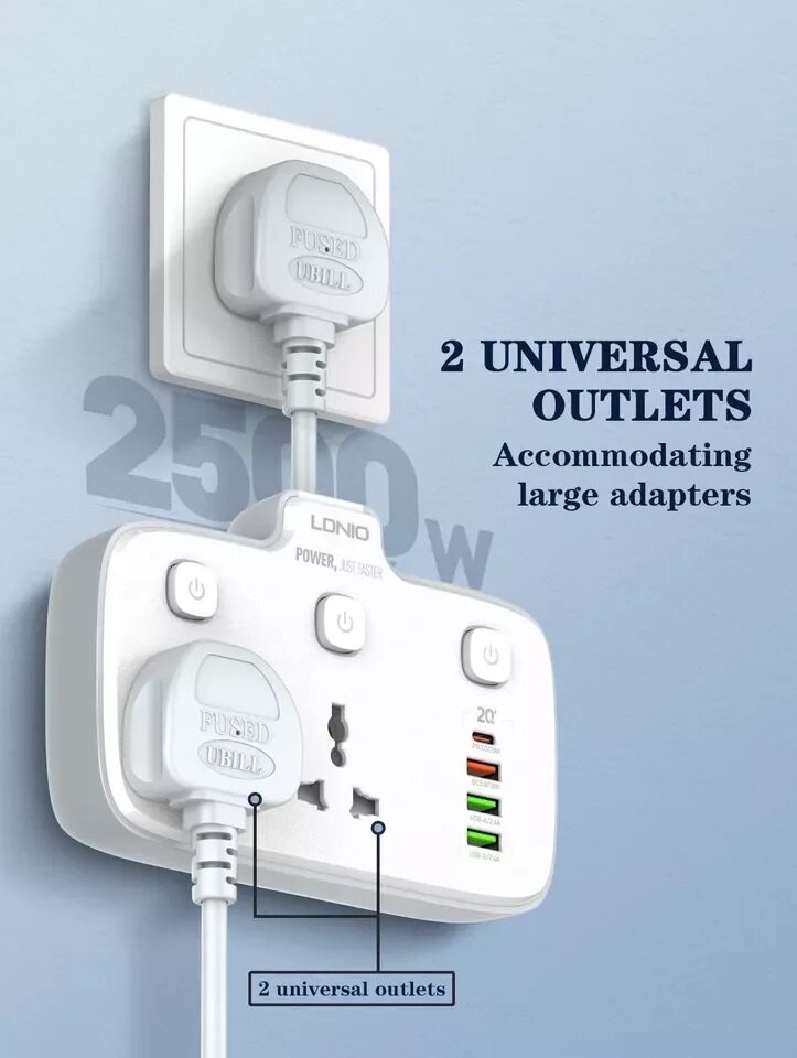 LDNIO  Power Socket Power Strip with USB