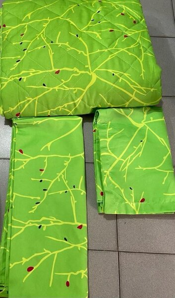 Beddings (1 Bedsheet, 4 Pillowcases and 1 Comforter)