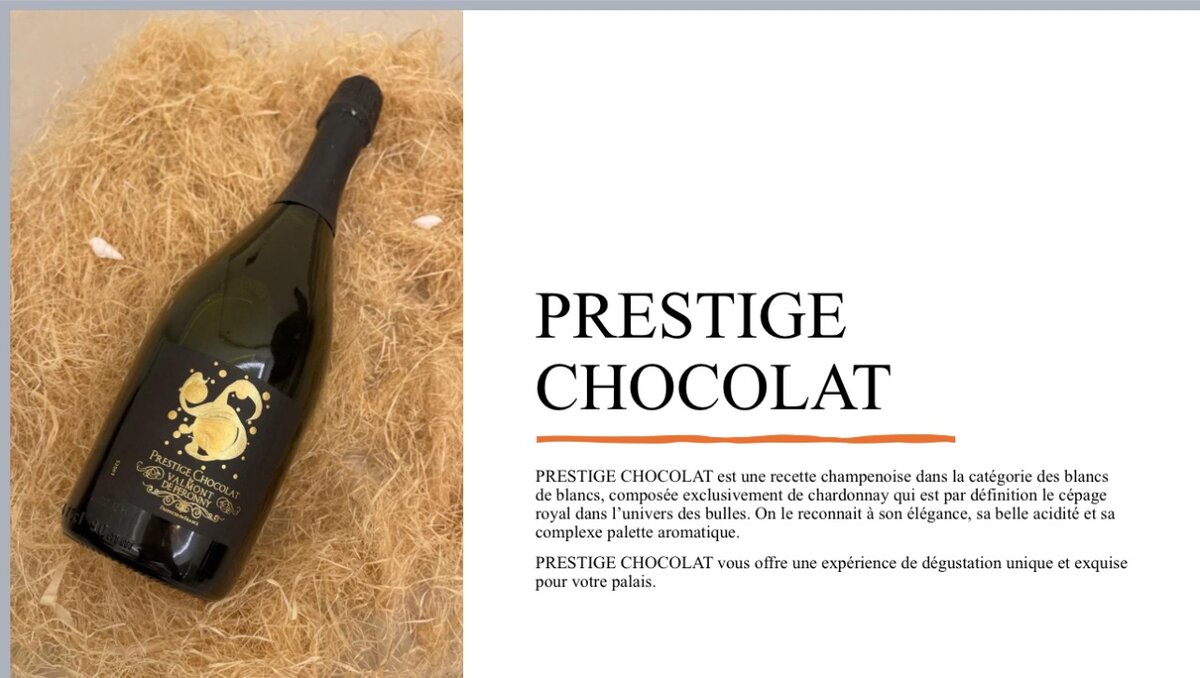 Champagne au chocolat