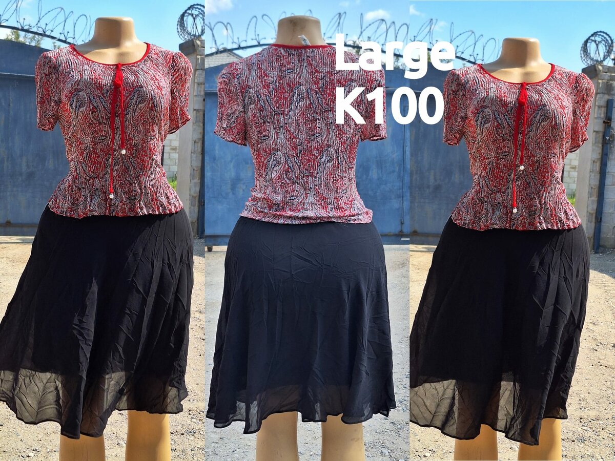 Beautiful and high-quality women's dress made of salaula silk