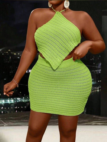 Ensemble Tricot Crochet Femme