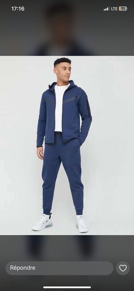 Survêtement homme bleu élégant