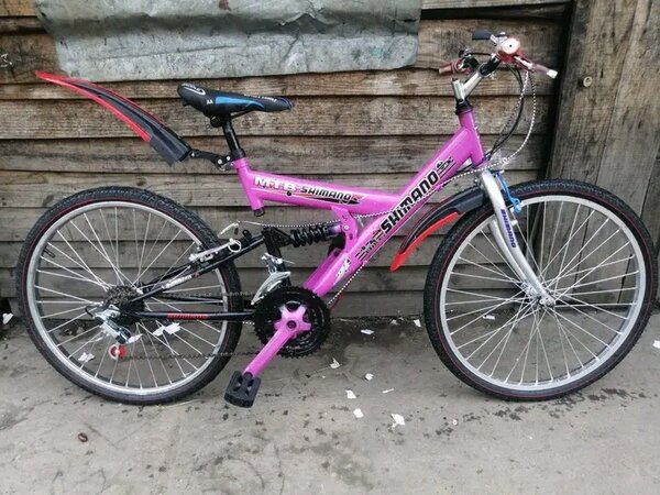 Vélo tout-terrain Shimano rose