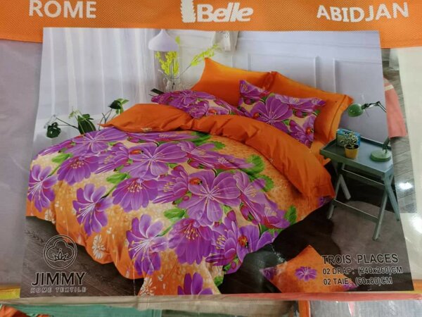 Très beau draps de trois place