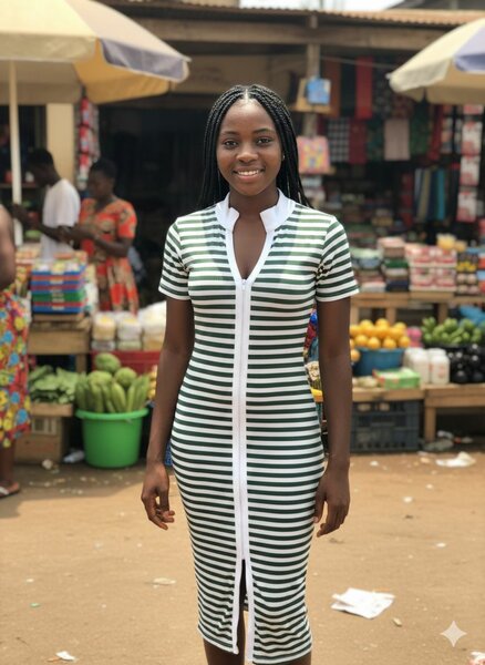 Robe rayée élégante