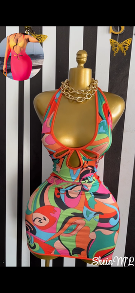 Robe Multicolore Éléctrique