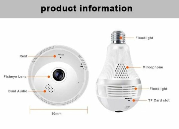 Caméra de Sécurité 360° WiFi