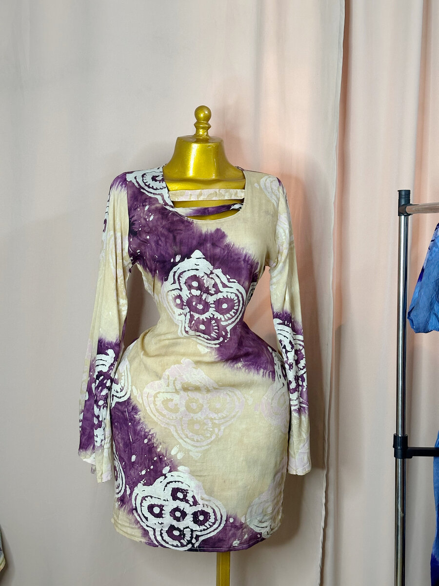 Robe chic boho tie-dye