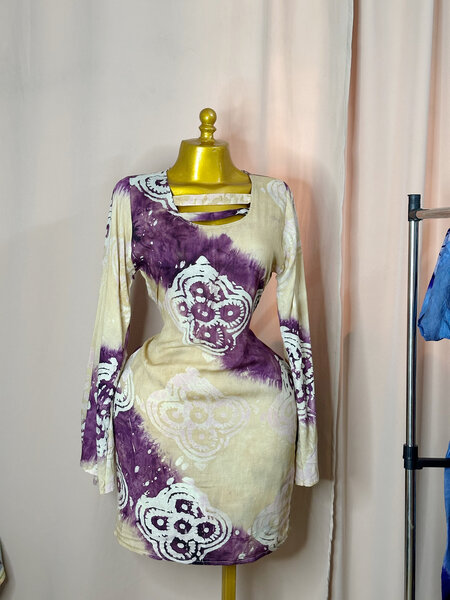 Robe chic boho tie-dye