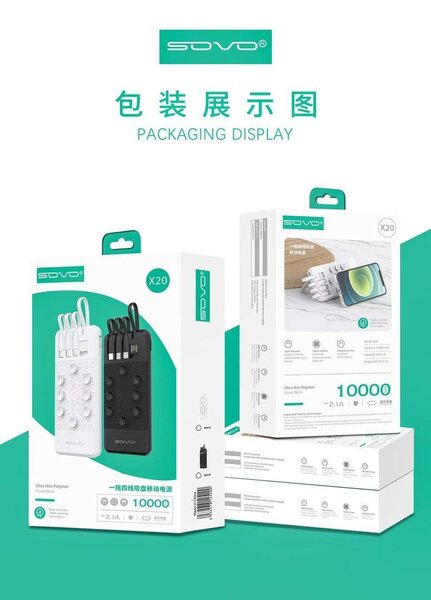 Power Bank 10000mAh X20 Rapide