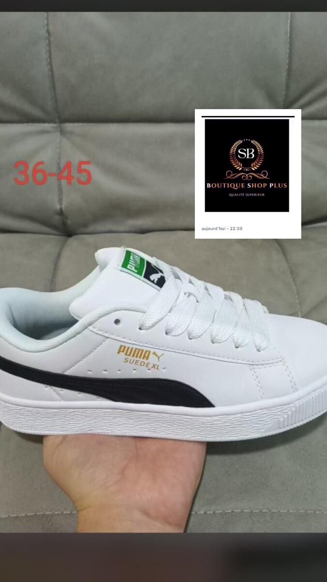 BASKET puma Suède xl authentique avec sa boîte