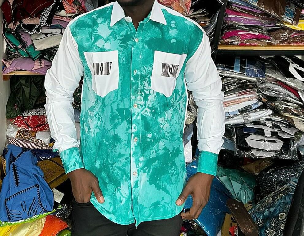 Chemise Homme Élégante Bicolore