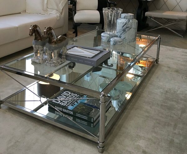 Table basse en verre moderne