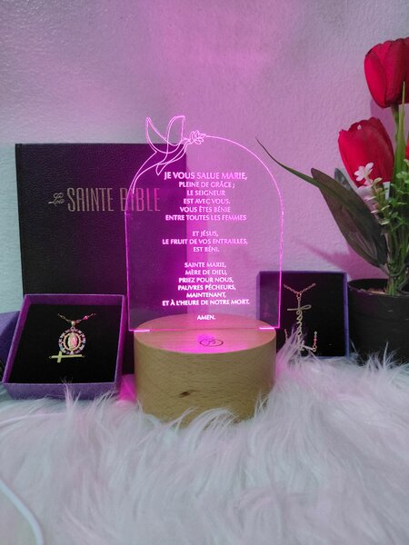 Veilleuse je vous salue Marie