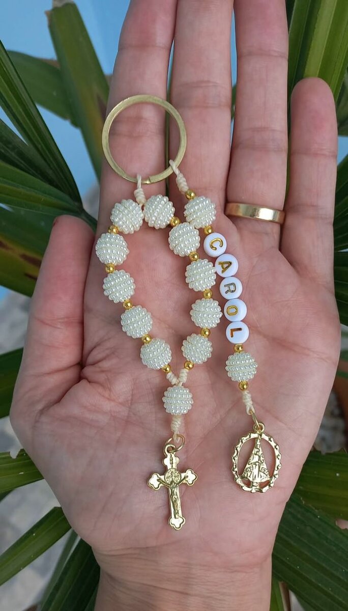 Porte-clés en perles élégant