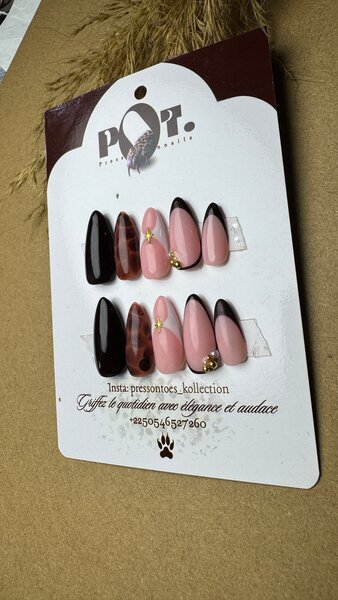 Ongles Faux Élégants Pop