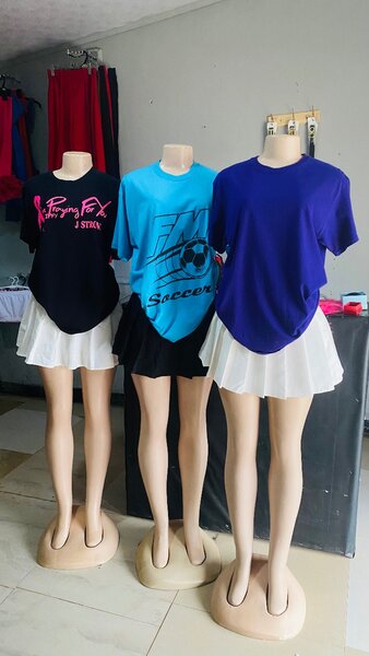 T shirts and skirts