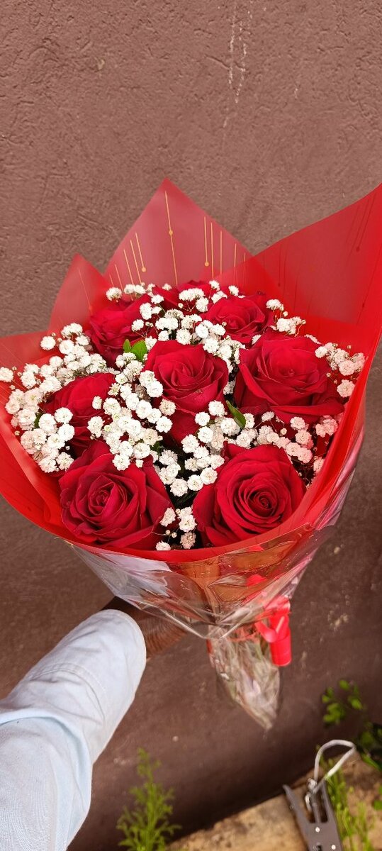 Bouquet de roses rouges