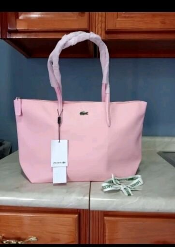 Sac à main Lacoste rose clair