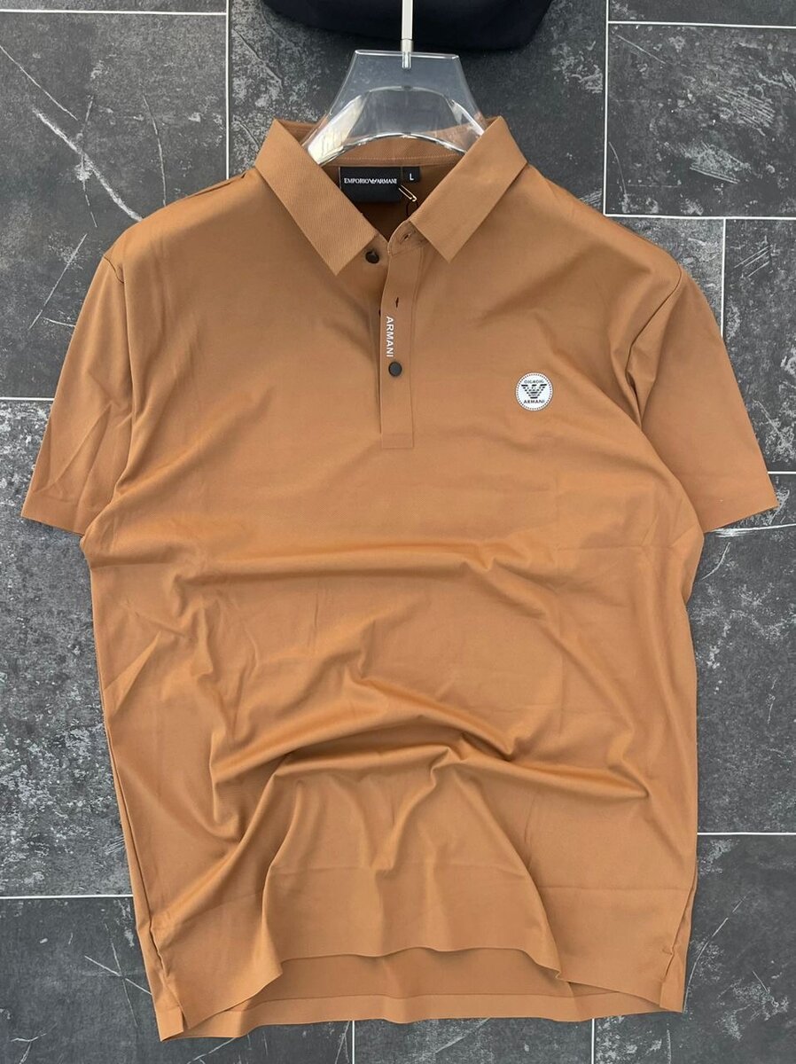Polo Homme Marron Élégant