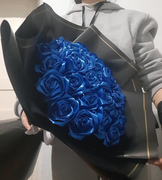 Цветы из лент