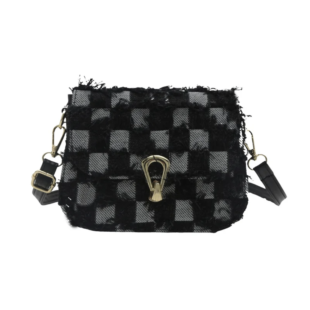 Sac bandoulière tissé élégant