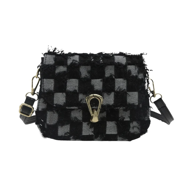 Sac bandoulière tissé élégant