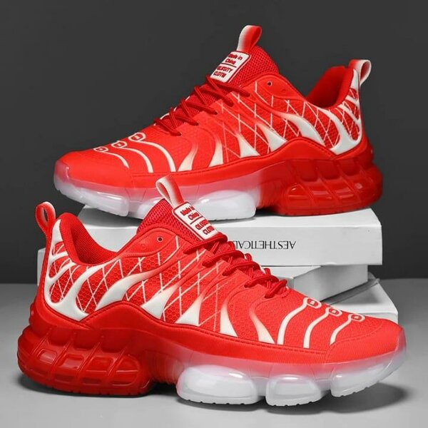 Chaussures de sport rouges pour hommes