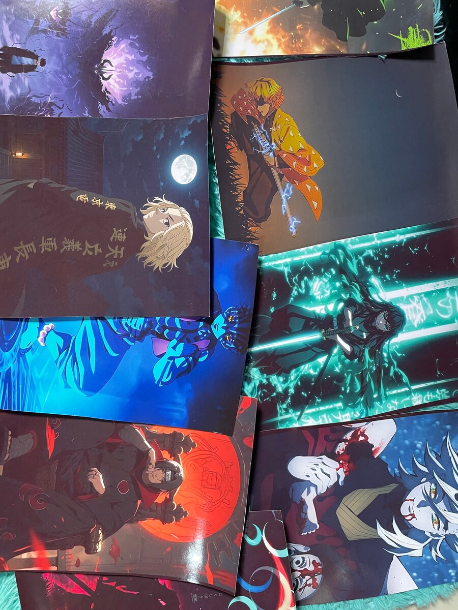 Posters d'Anime Colorés