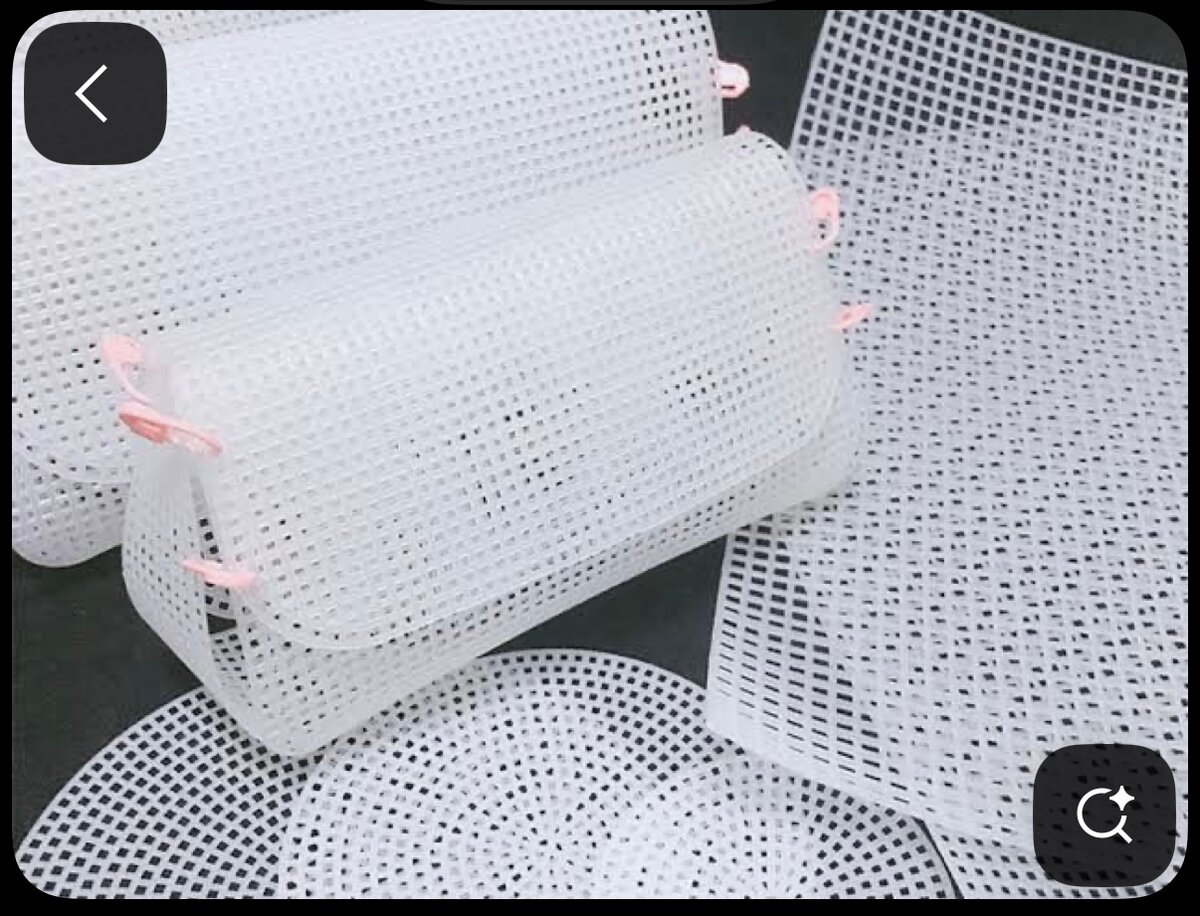 Toile plastique canevas sac