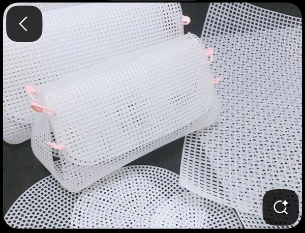 Toile plastique canevas sac