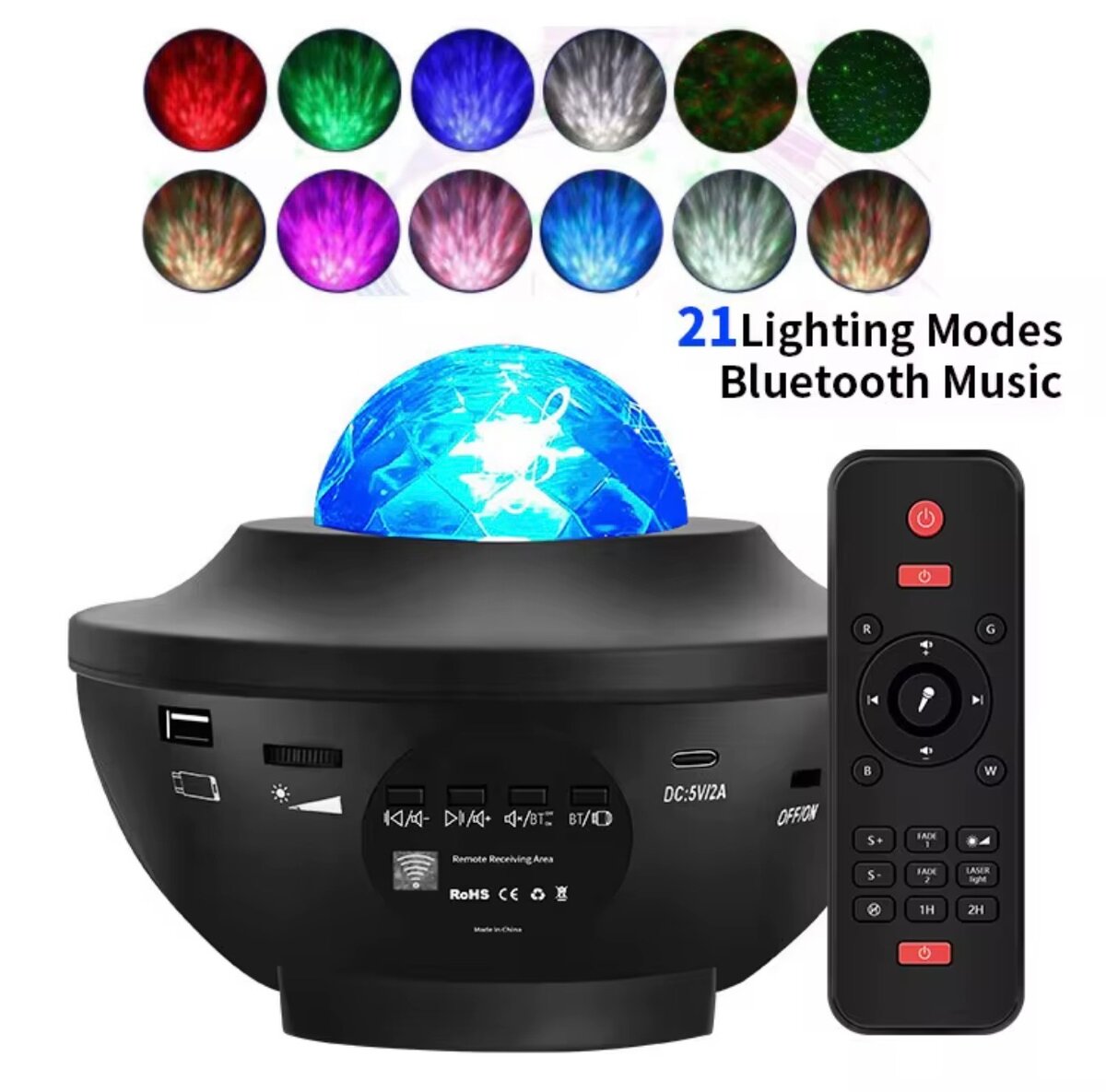 Veilleuse Galaxie Bluetooth