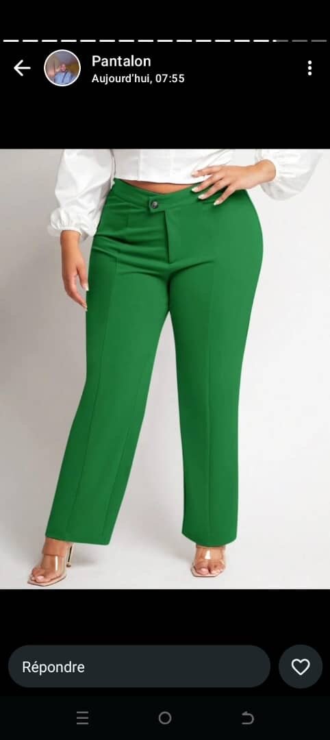 Pantalon normal tissu