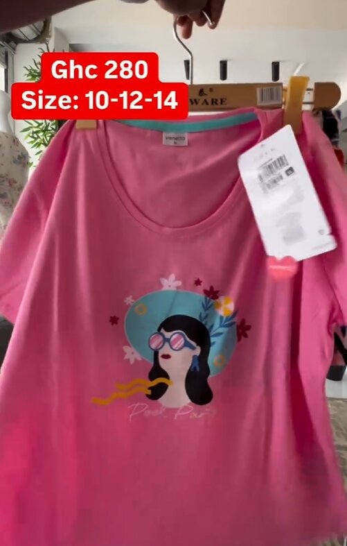 Pure cotton Women's T-shirt and shorts✅Size: 10-12-14-16-18