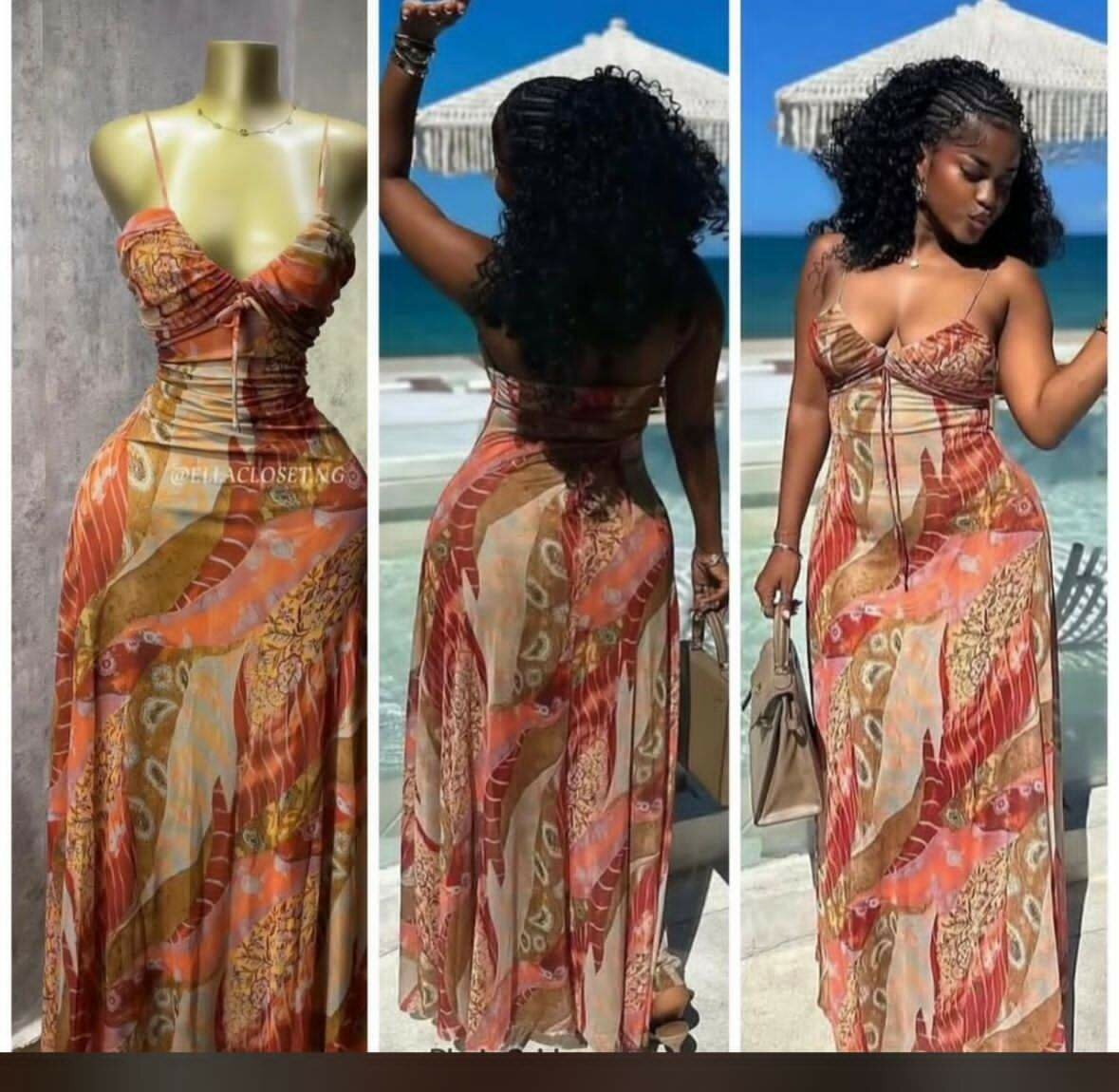 Robe rayée élégante